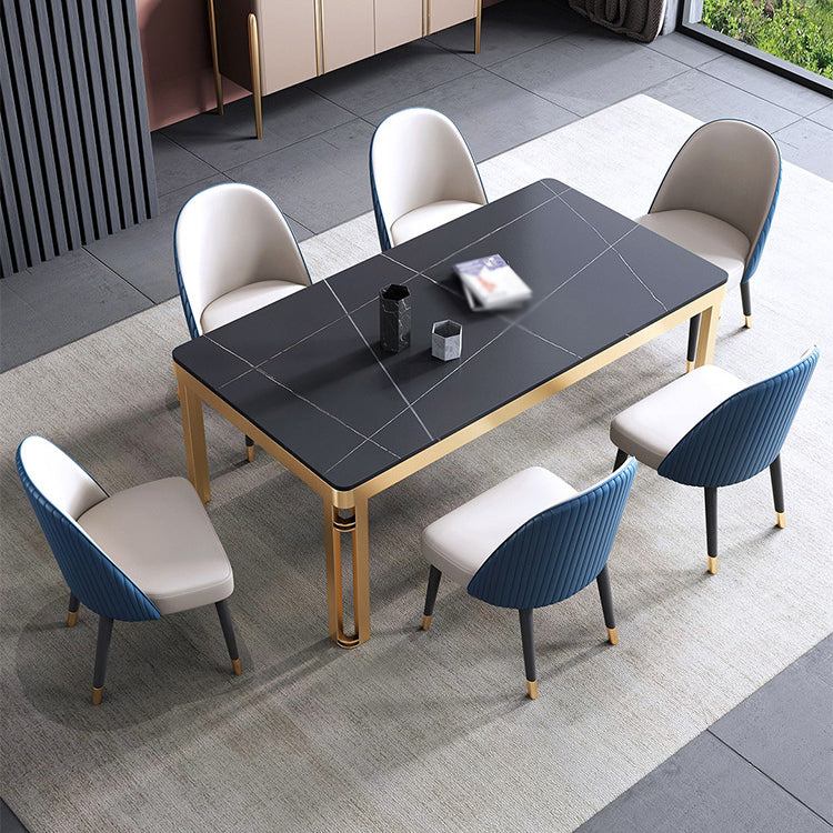 Glam 1/2/5/7 Pieces Dining Furniture Set Rectangle Dining Table Set