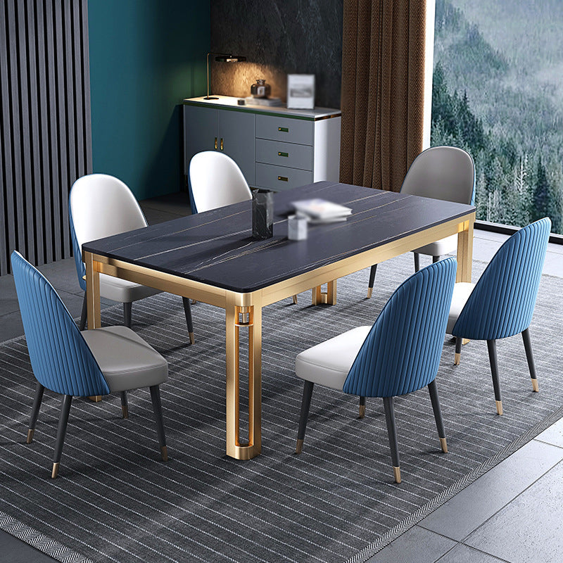 Glam 1/2/5/7 Pieces Dining Furniture Set Rectangle Dining Table Set