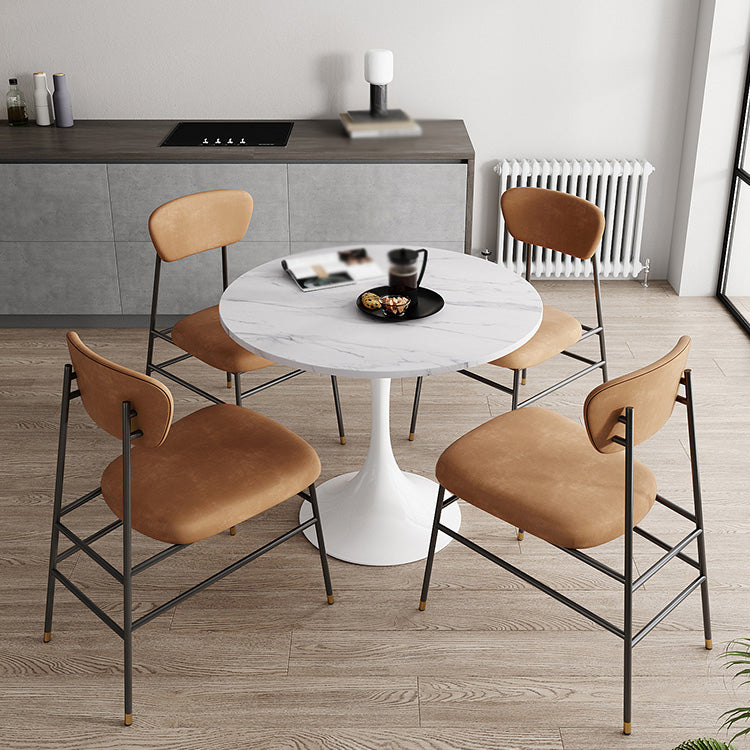 Modern 1/2/3/5 Pieces Dining Set Round Wood Dining Table for Dining Room