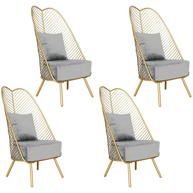 Scandinavian Style Upholstered Side Chairs Open Back Side Chair