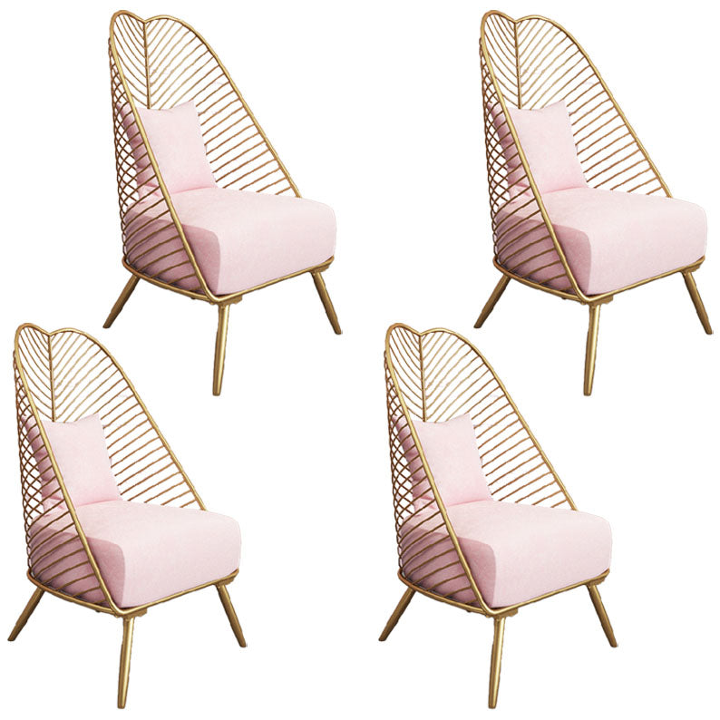 Scandinavian Style Upholstered Side Chairs Open Back Side Chair