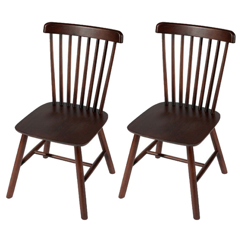 Wood Industrial Kitchen Dining Room Chair Slat Back Side Chair