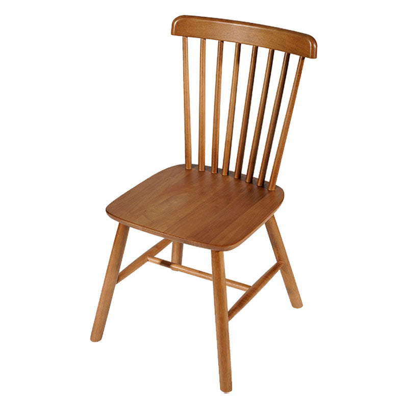 Wood Industrial Kitchen Dining Room Chair Slat Back Side Chair