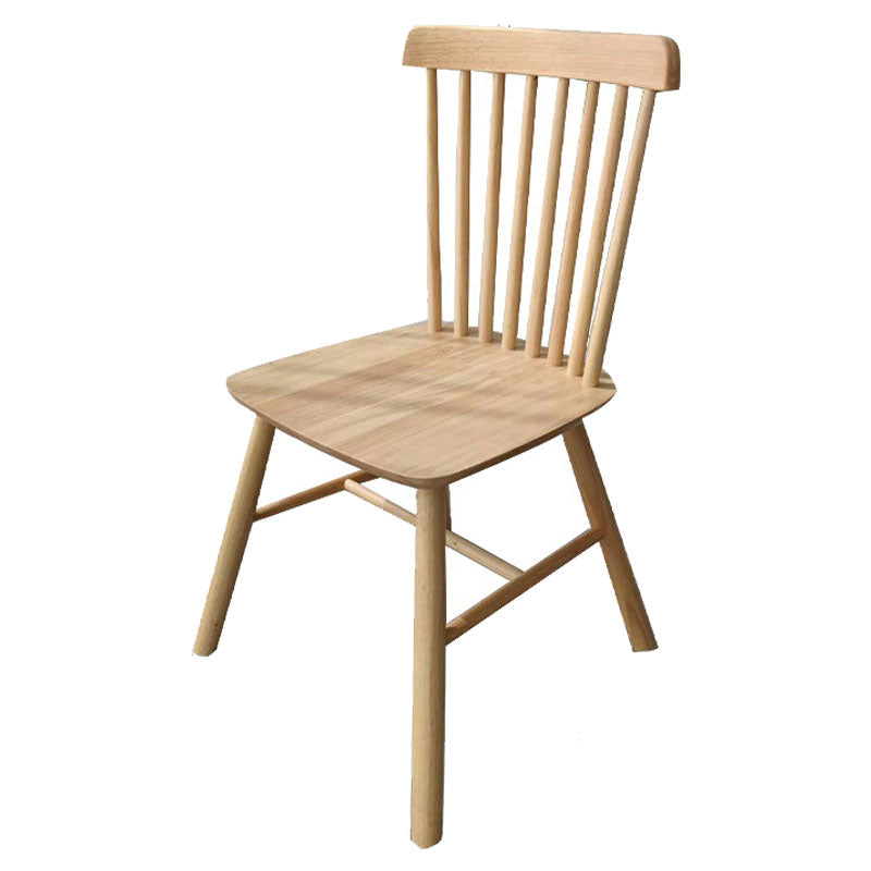 Wood Industrial Kitchen Dining Room Chair Slat Back Side Chair