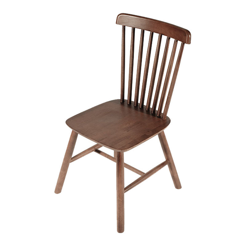 Wood Industrial Kitchen Dining Room Chair Slat Back Side Chair