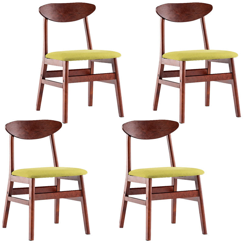 Industrial Wood Kitchen Dining Room Chair Open Back Side Chair