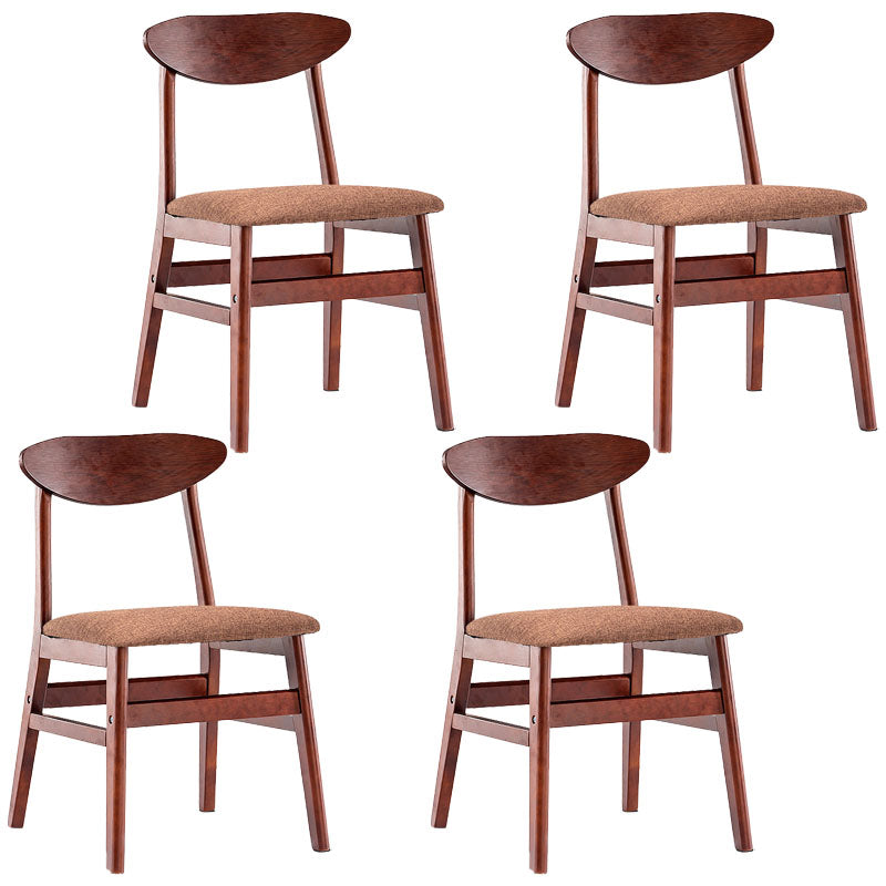 Industrial Wood Kitchen Dining Room Chair Open Back Side Chair