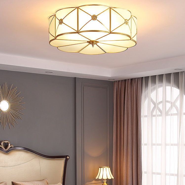 Glass Shade Ceiling Flush Mount Light Ceiling Lighting for Living Room