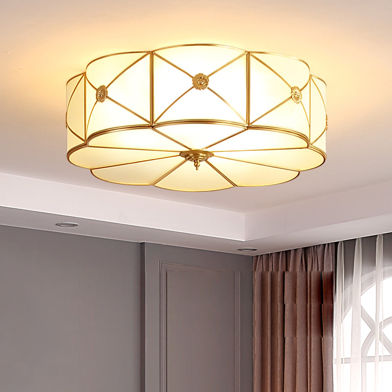 Glazen schaduw plafond spoeling mount licht plafondverlichting voor woonkamer