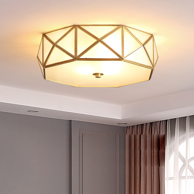 Glazen schaduw plafond spoeling mount licht plafondverlichting voor woonkamer