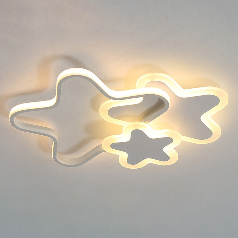 Forma geometrica in metallo a fiuto leggero stile per bambini 3 luci a filo illuminazione