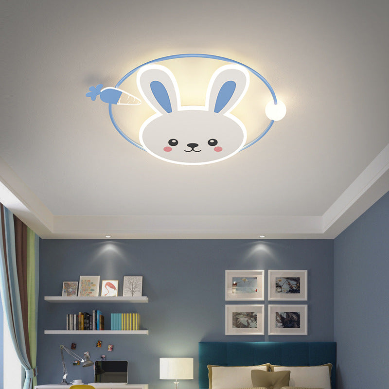 Metalen ronde vorm spoelplafond licht Kid stijl 4 lichten spoeling Mount verlichting