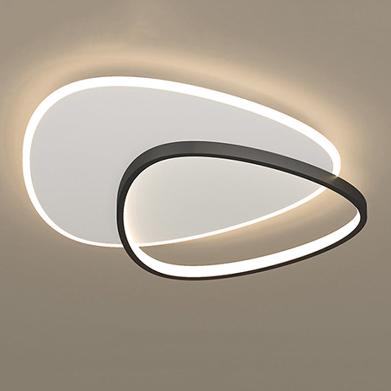 Forma geometrica in metallo Luce soffitto con soffitto moderno a 2 luci a filo illuminazione