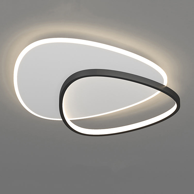 Forma geometrica in metallo Luce soffitto con soffitto moderno a 2 luci a filo illuminazione