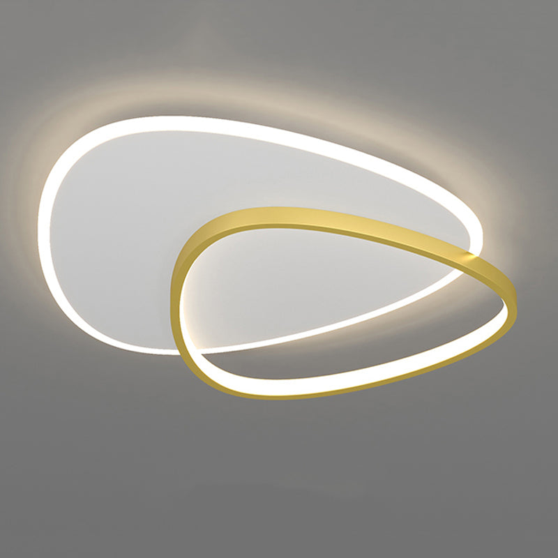 Forma geometrica in metallo Luce soffitto con soffitto moderno a 2 luci a filo illuminazione