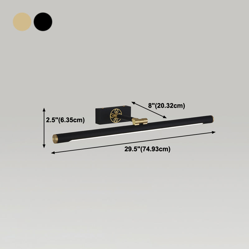 Medra lineal de metal Diconce de pared Moderno 1- Iluminación de montaje de pared de espejo ligero