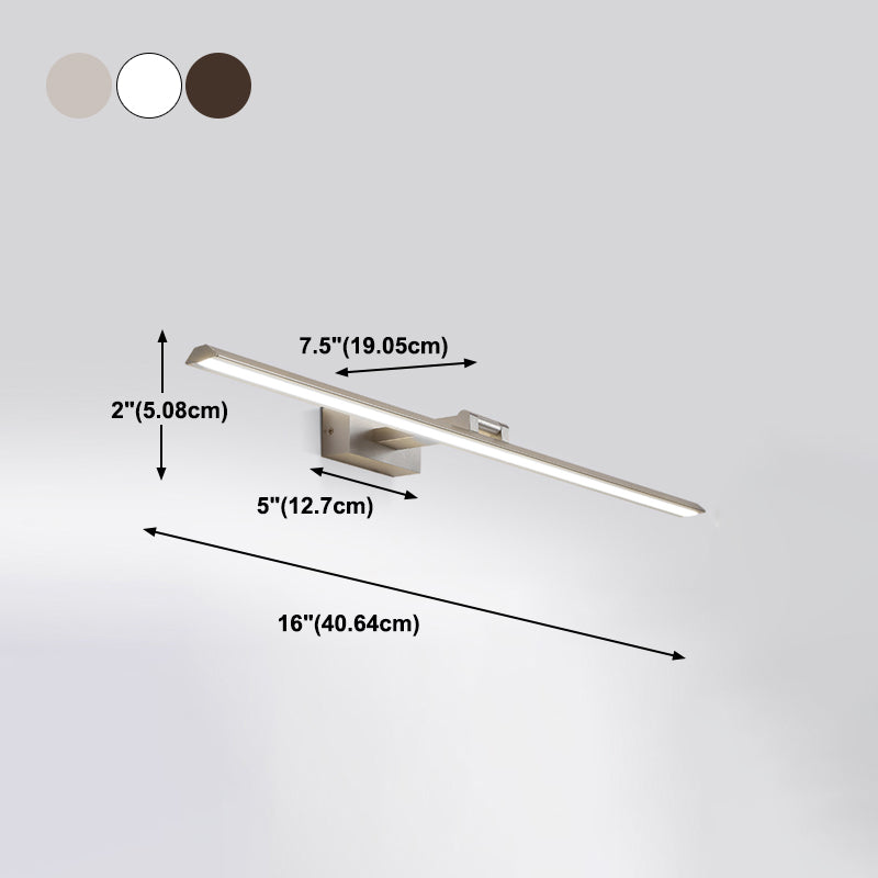 Simplicidad moderna Dicha de iluminación de tocador de tocador LED de baño.