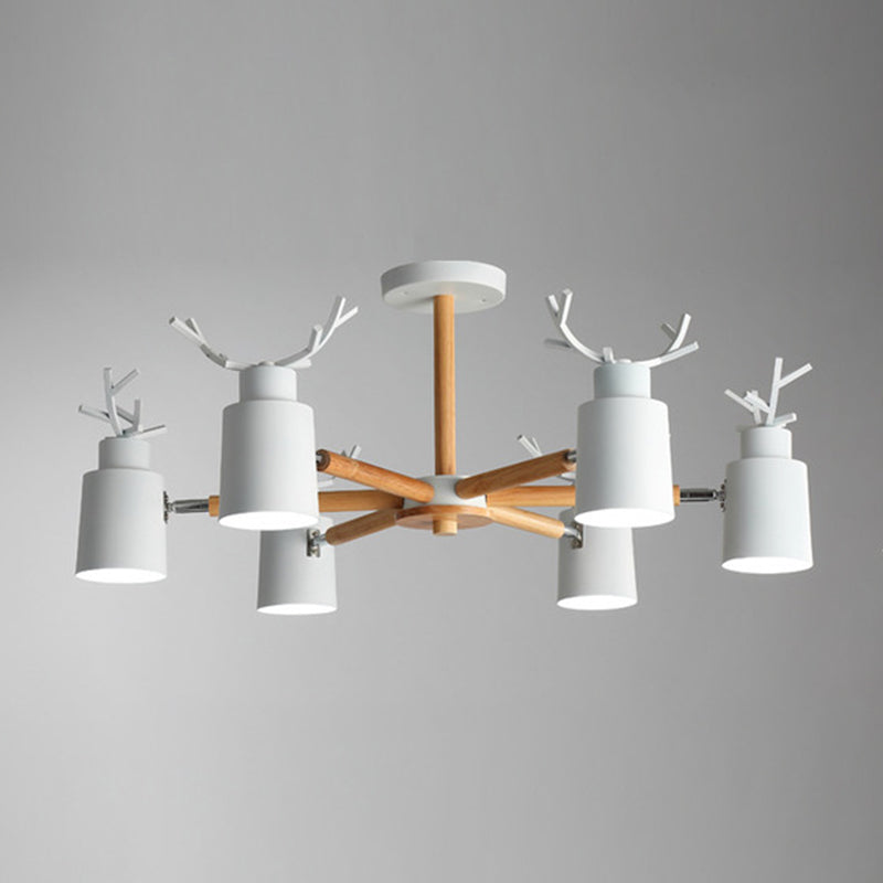 Antler Shape Pendant Chandeliers Modern Wood Hanging Chandeliers