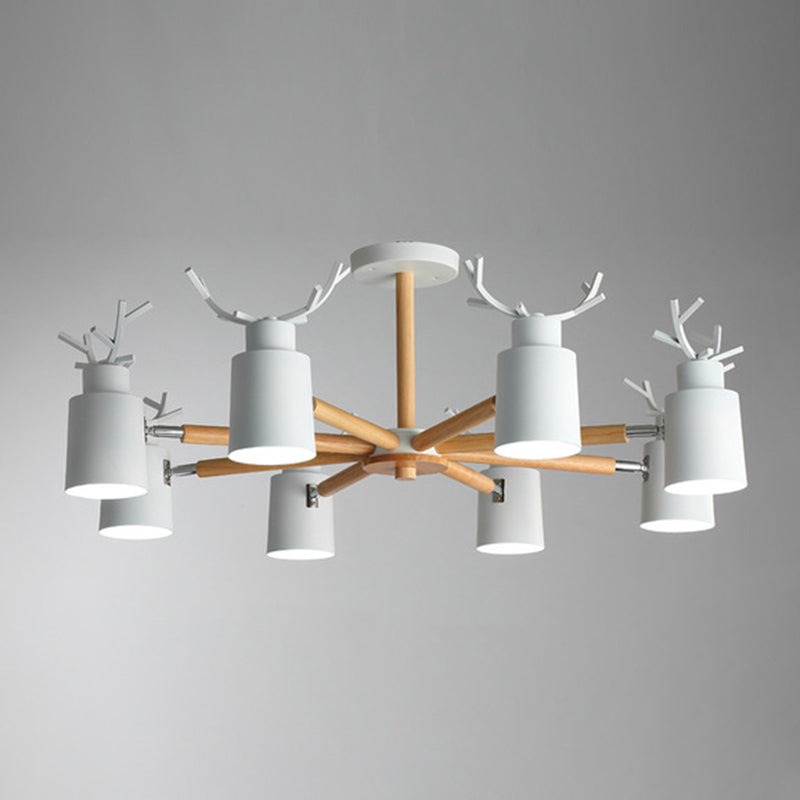 Antler Shape Pendant Chandeliers Modern Wood Hanging Chandeliers