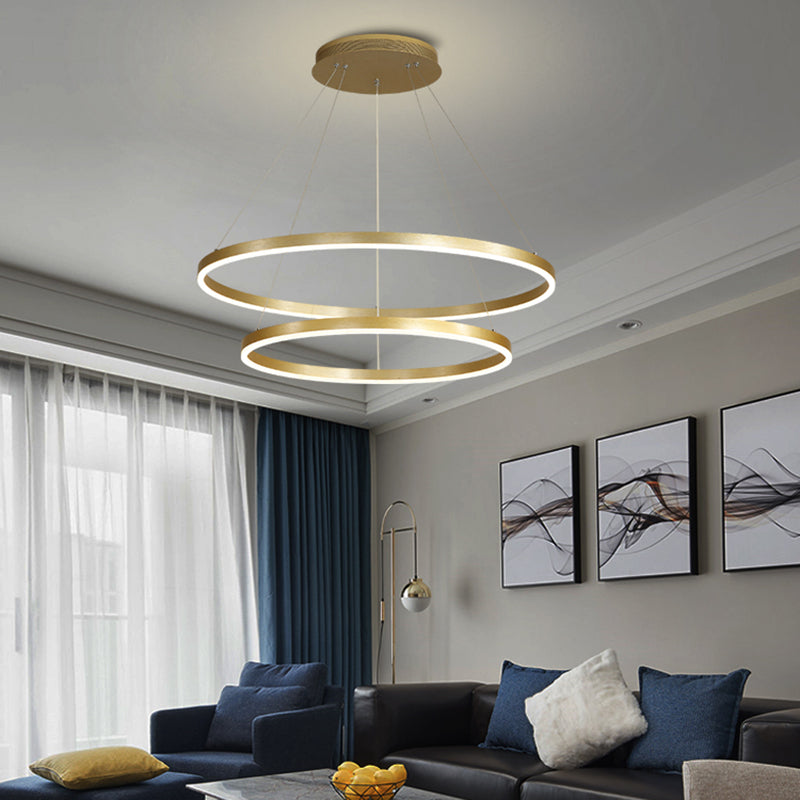 Round Shape Pendant Chandeliers Modern Metal Chandelier Lighting Fixtures