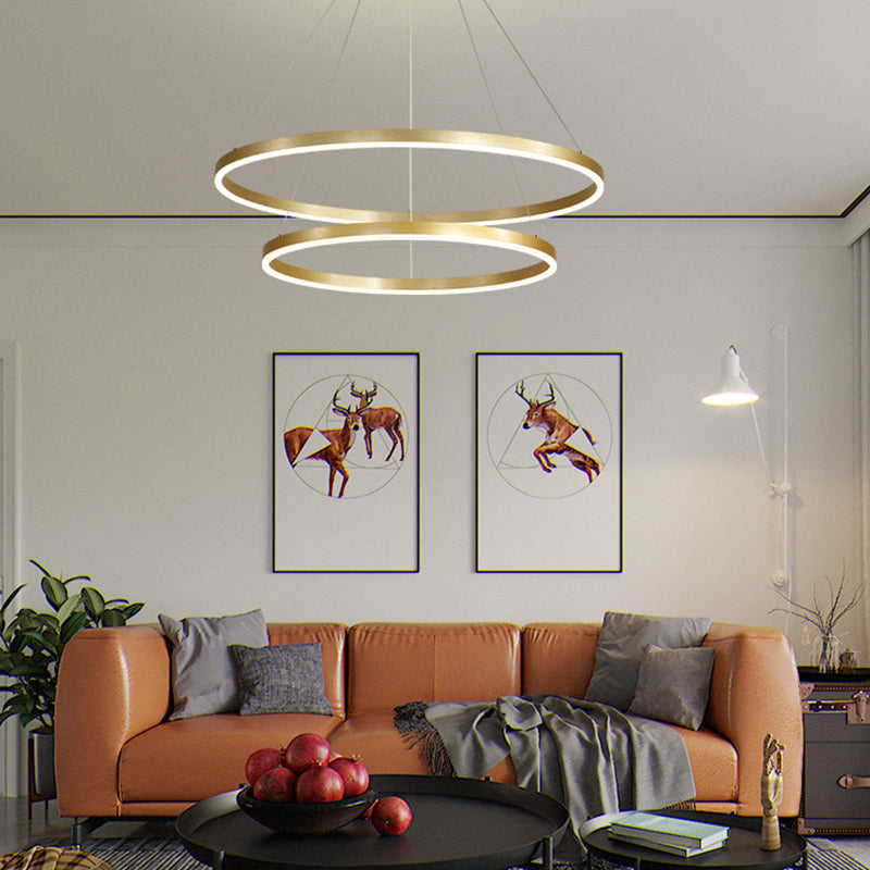 Round Shape Pendant Chandeliers Modern Metal Chandelier Lighting Fixtures