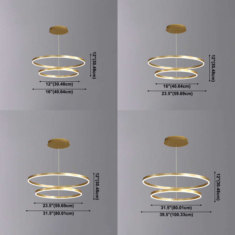 Round Shape Pendant Chandeliers Modern Metal Chandelier Lighting Fixtures