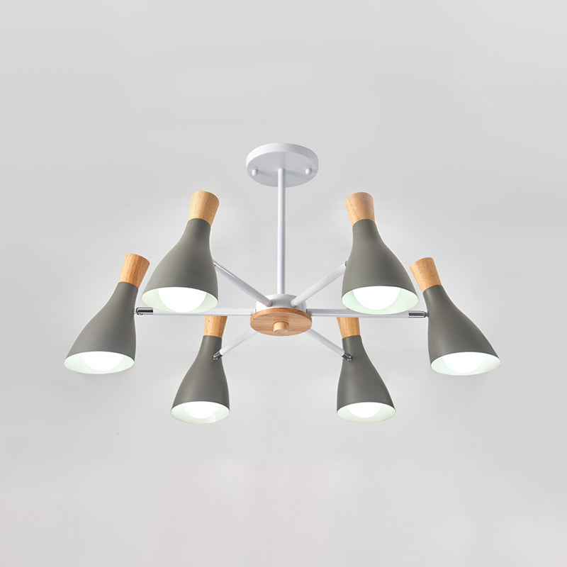 Bell Shape Chandelier Lights Contemporary Metal Chandelier Lighting Fixtures