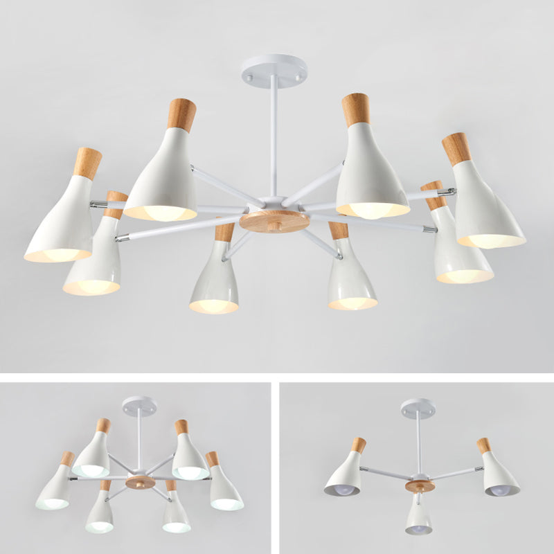 Bell Shape Chandelier Lights Contemporary Metal Chandelier Lighting Fixtures