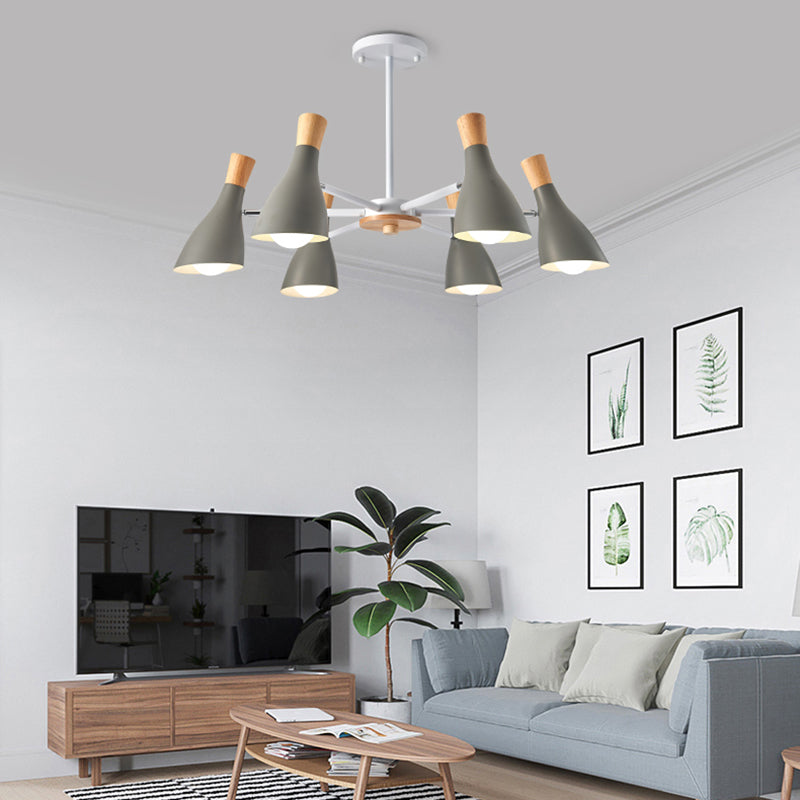 Bell Shape Chandelier Lights Contemporary Metal Chandelier Lighting Fixtures