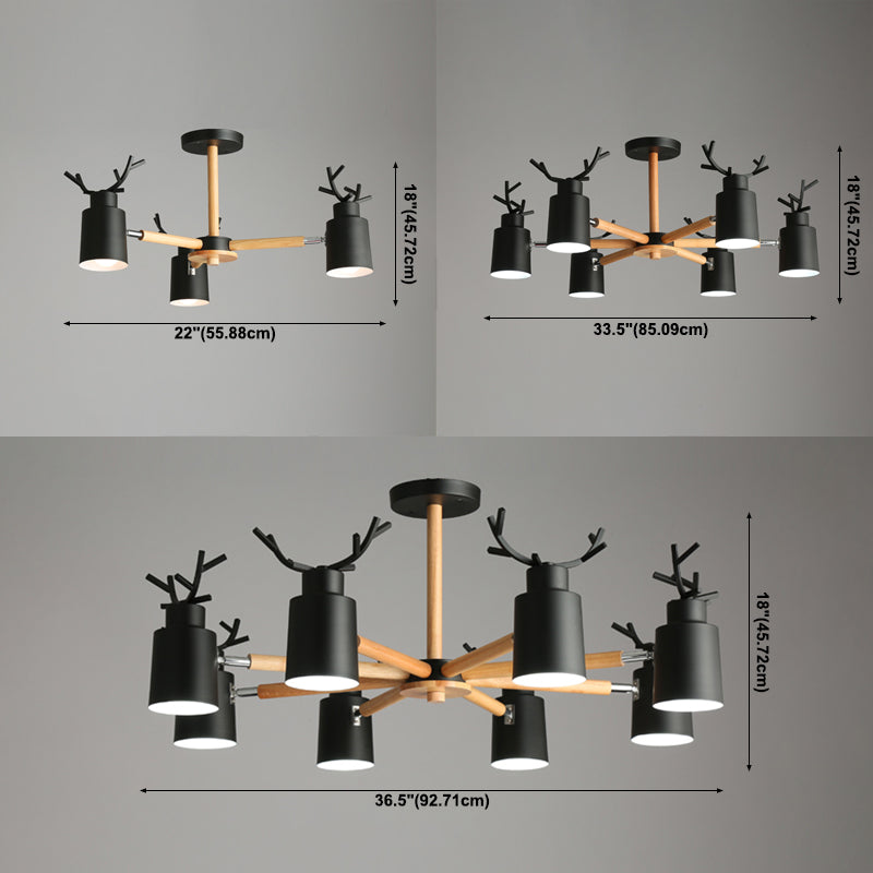 Antler Shape Chandelier Lights Modern Metal Chandelier Lighting Fixtures