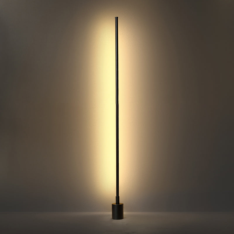 Modern Style Strip Shape Floor Lighting Metal 1 Light Floor Lamp for Living Room