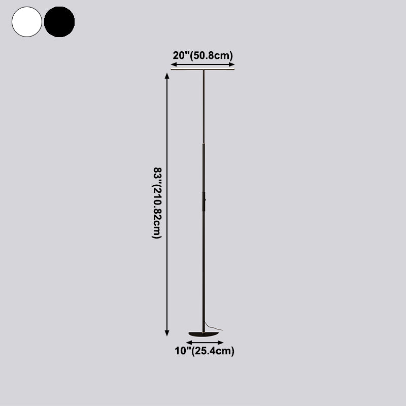 Estilo moderno de forma lineal iluminación de piso 1 lámpara de piso de luz para restaurante