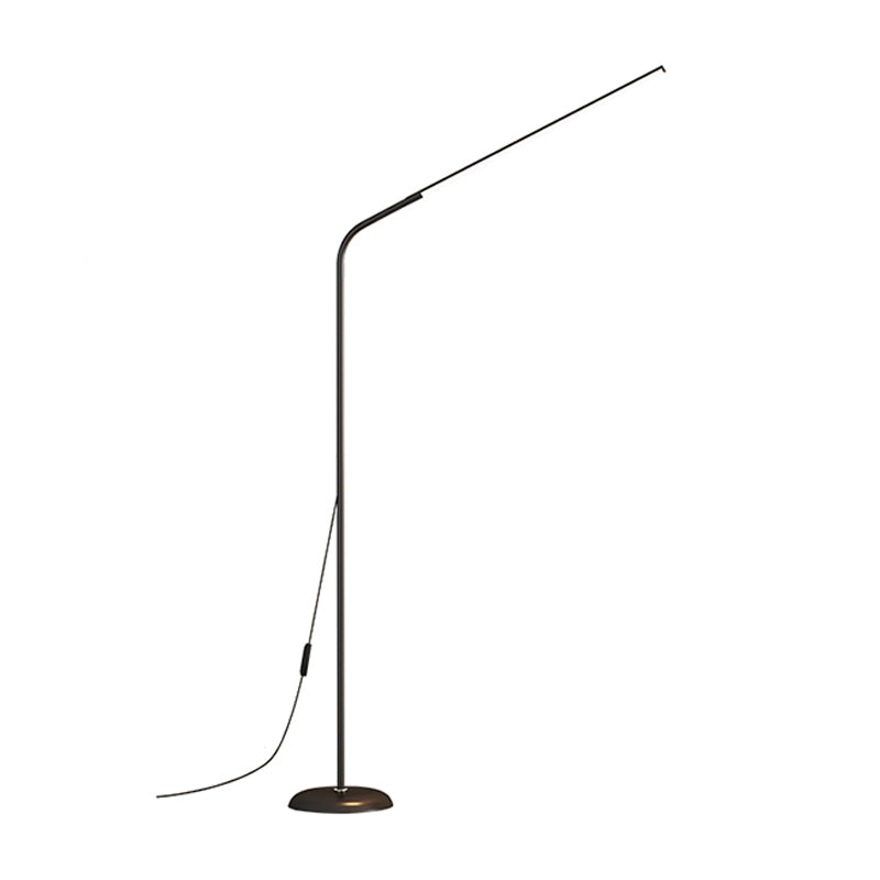 Modern Style Linear Shape Floor Lighting Metal 1 Light Floor Lamp for Bedroom