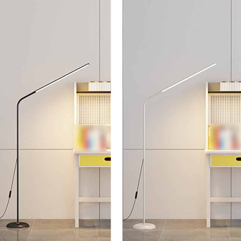 Moderne stijl lineaire vorm vloerverlichting metaal 1 lichte vloerlamp voor slaapkamer