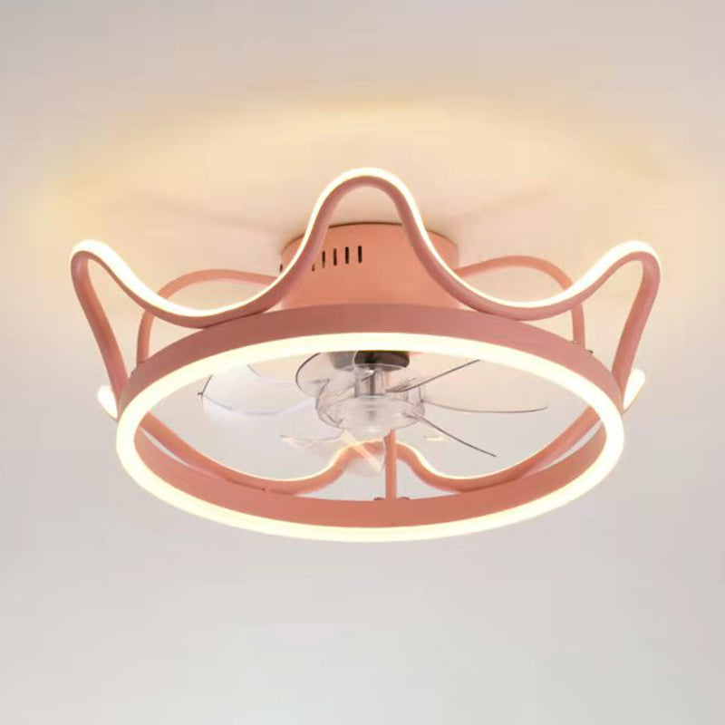 Éclairage de ventilateur de plafond de style moderne Métal 2 LABLE LAVE DE PLADIER LEILLE POUR CHAMBRE