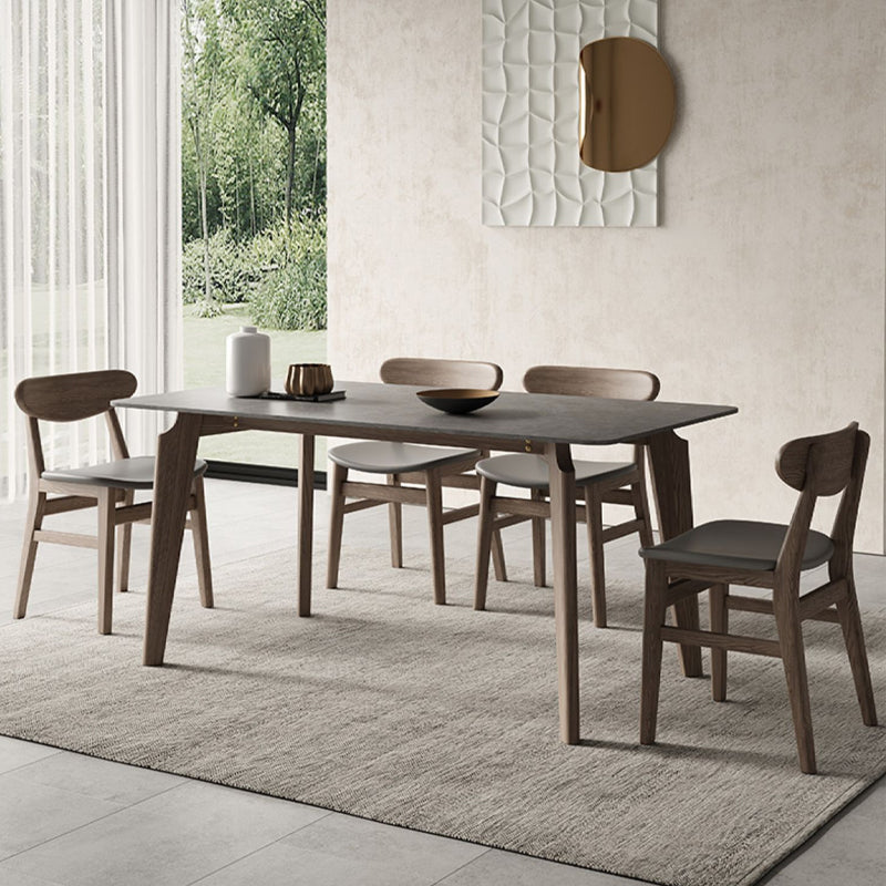 Modern 1/2/4/5/6 Pieces Dining Set Solid Wood Dining Table Set for Dining Areas