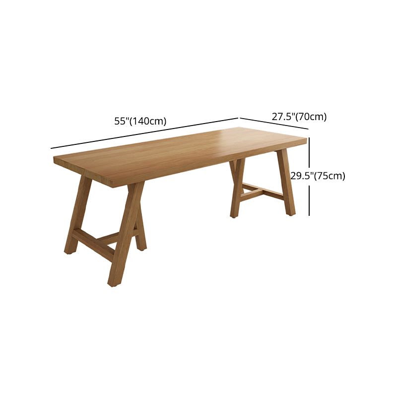 Modern 1/2/3 Pieces Dining Set Rectangle Pine Wood Dining Table for Dining Room