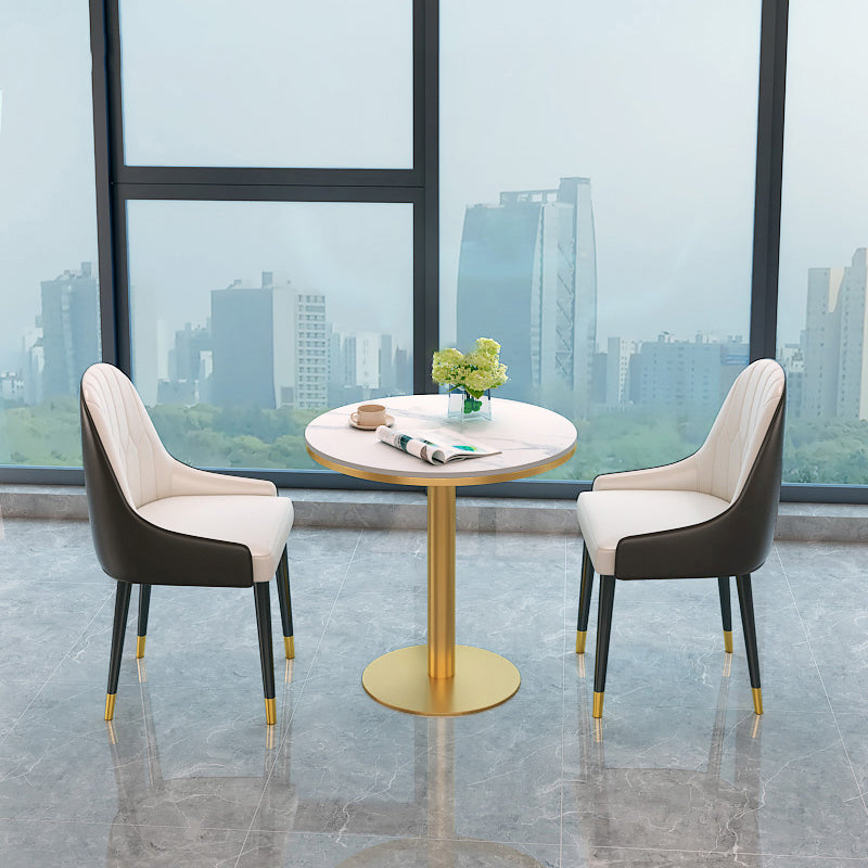 Glam Style 1/2/3/4/5 Pieces Dining Set Sintered Stone Dining Table Set