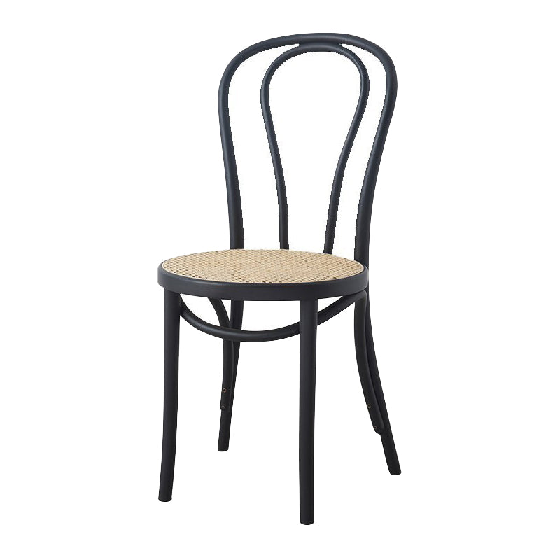 Traditional Ash Open Side Chair Matte Finish Wood Dining Chair