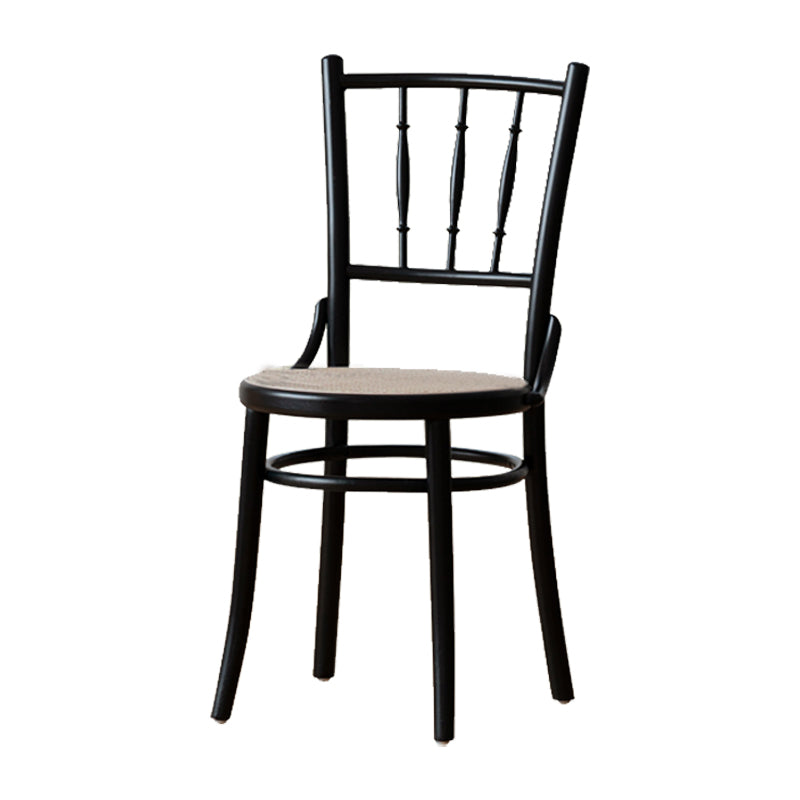 Wood Traditional Kitchen Dining Room Chair Slat Back Side Chair