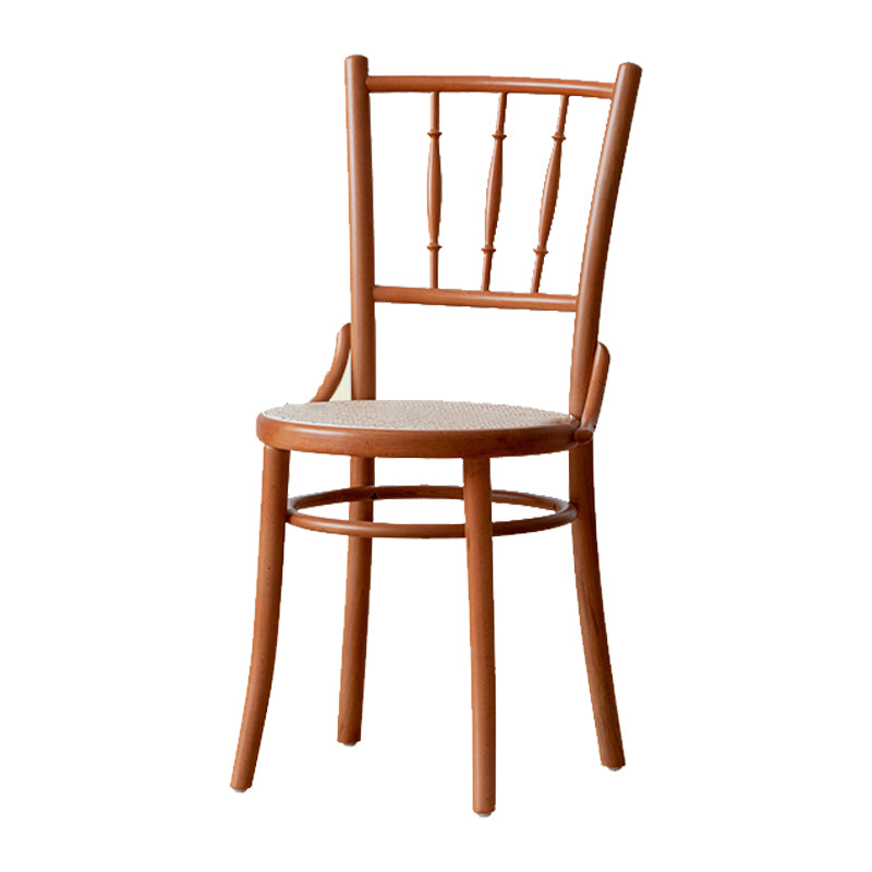 Wood Traditional Kitchen Dining Room Chair Slat Back Side Chair