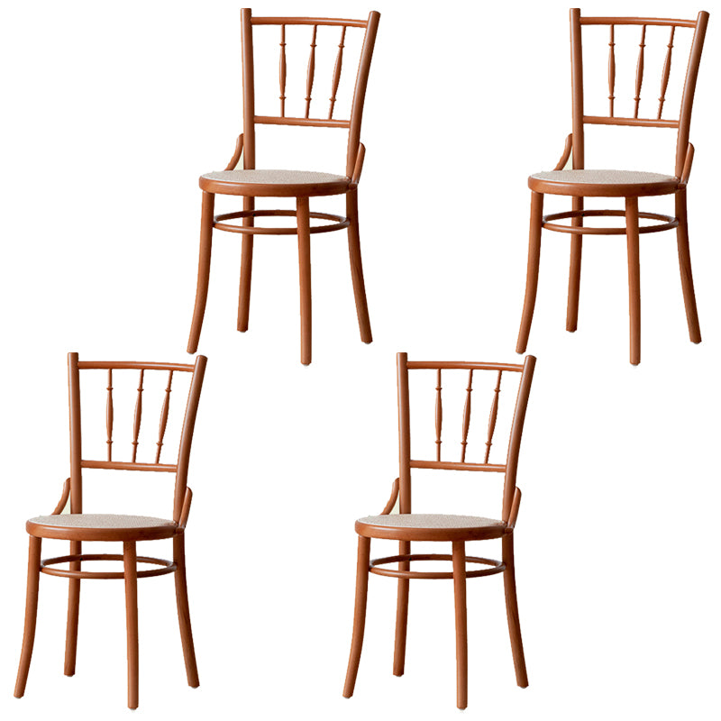 Wood Traditional Kitchen Dining Room Chair Slat Back Side Chair