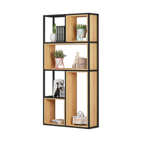 9.84"W Bookshelf Industrial Style Open Back Bookcase for Home and Office