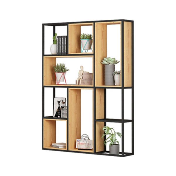 9.84"W Bookshelf Industrial Style Open Back Bookcase for Home and Office