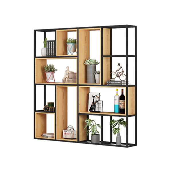 9.84"W Bookshelf Industrial Style Open Back Bookcase for Home and Office