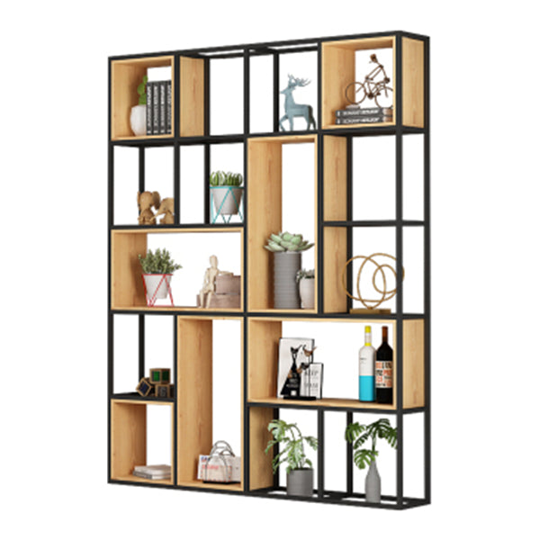 9.84"W Bookshelf Industrial Style Open Back Bookcase for Home and Office