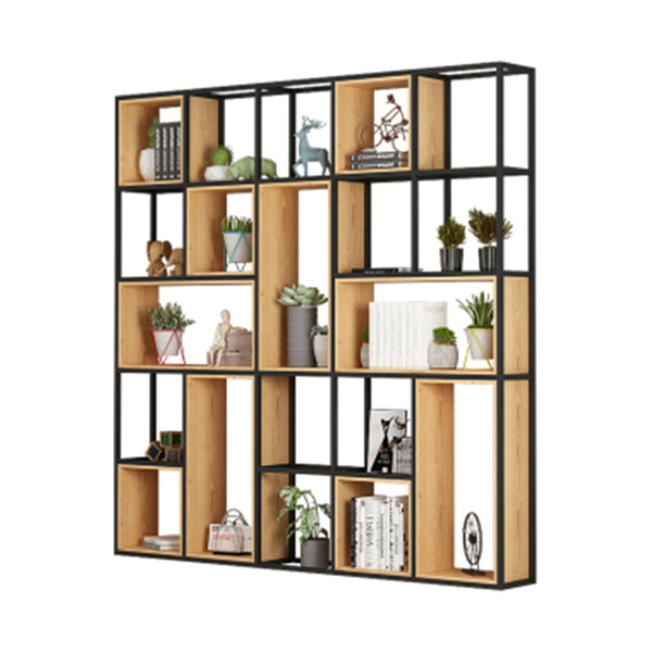 9.84"W Bookshelf Industrial Style Open Back Bookcase for Home and Office