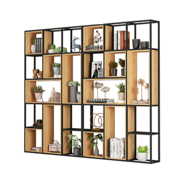 9.84"W Bookshelf Industrial Style Open Back Bookcase for Home and Office