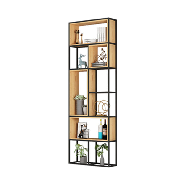 9.84"W Bookshelf Industrial Style Open Back Bookcase for Home and Office