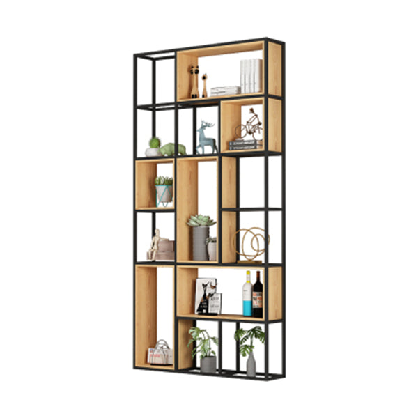 9.84"W Bookshelf Industrial Style Open Back Bookcase for Home and Office